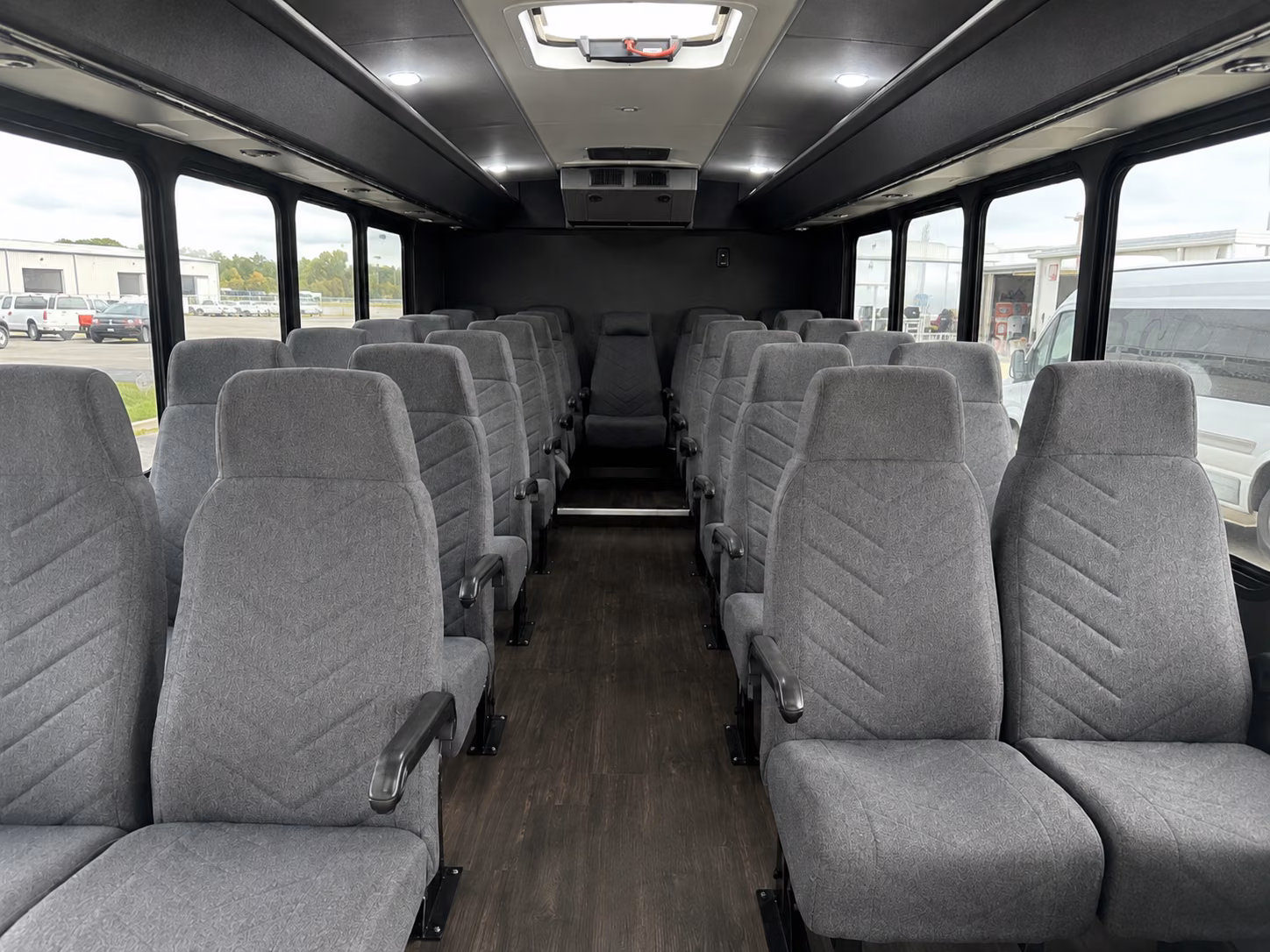 corona 18 passenger minibus inside