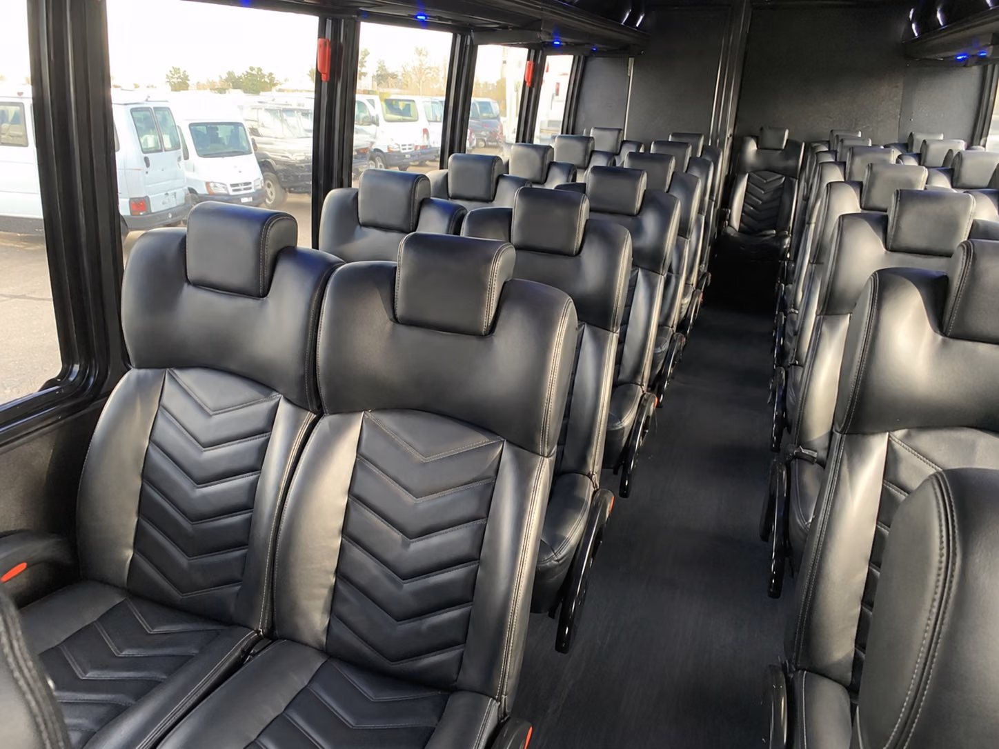 corona 20 passenger minibus inside