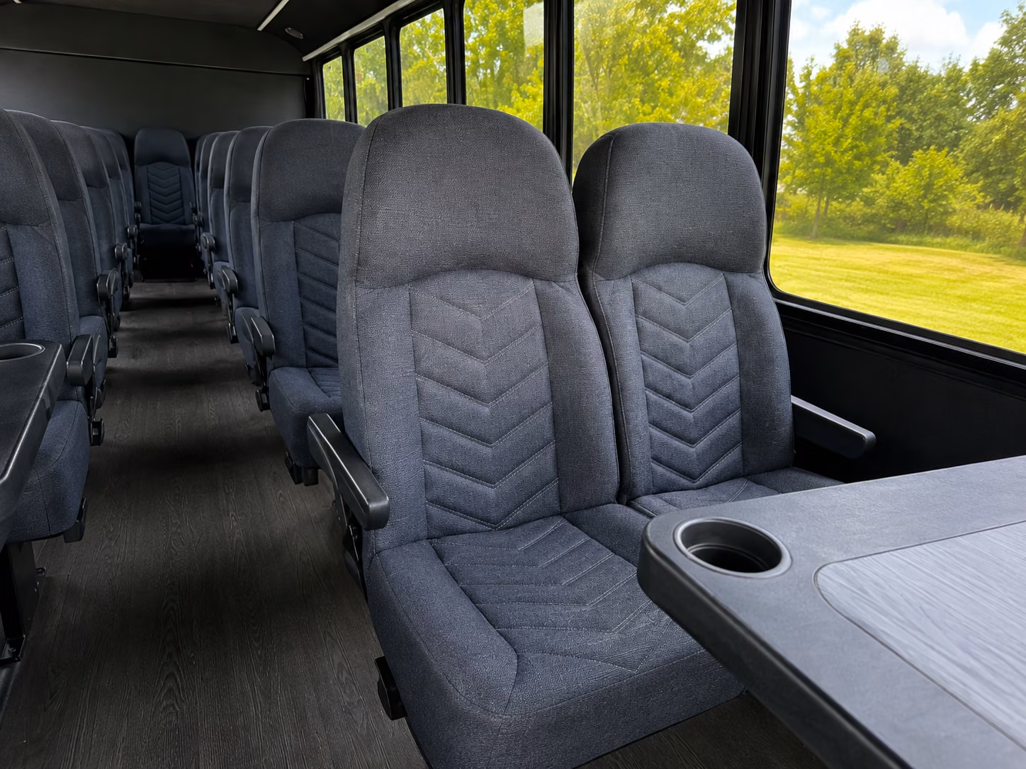 corona 20 passenger minibus interior