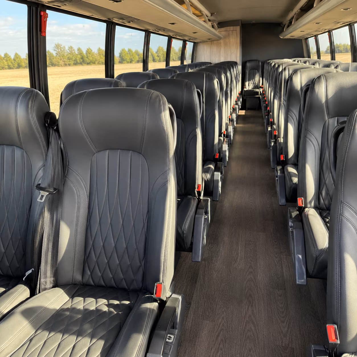 corona 25 passenger minibus inside