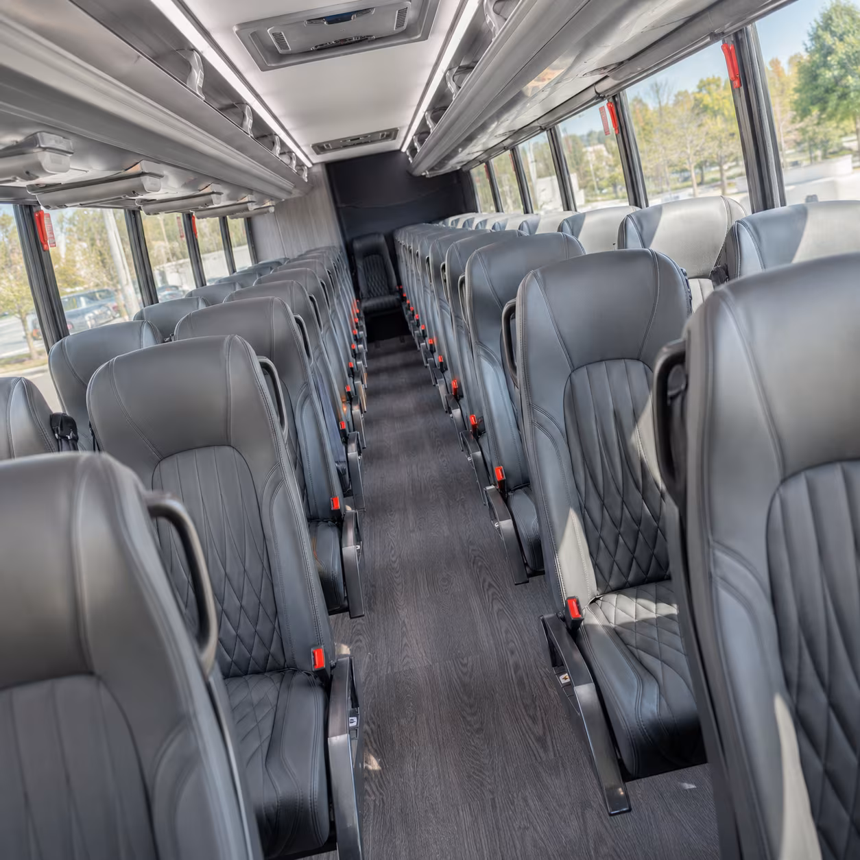 corona 28 passenger minibus inside