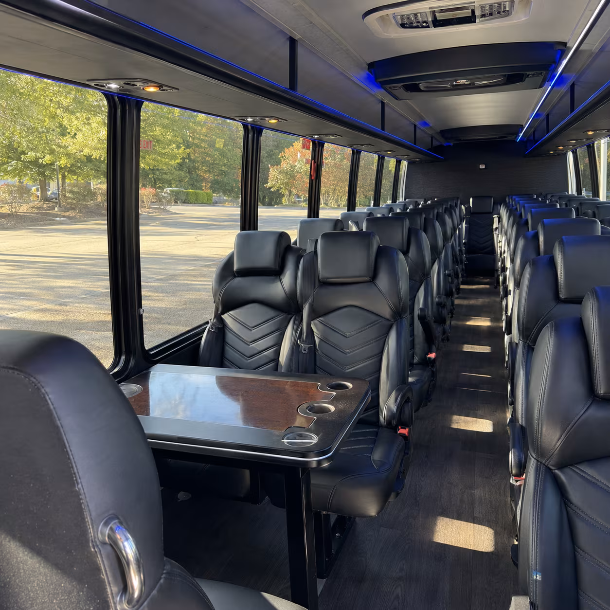 corona 30 passenger minibus interior
