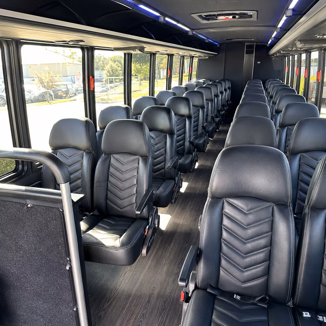 corona 35 passenger minibus interior
