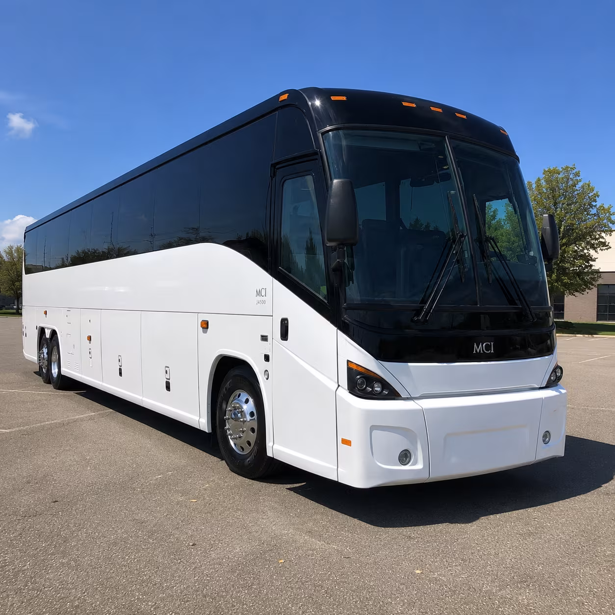 corona 45 passenger charter bus