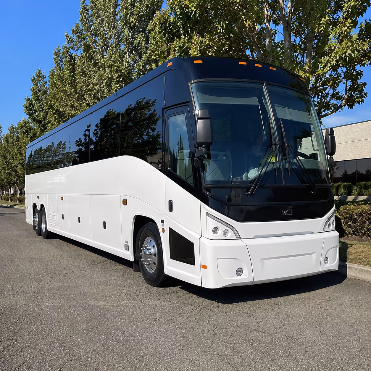 corona 50 passenger charter bus
