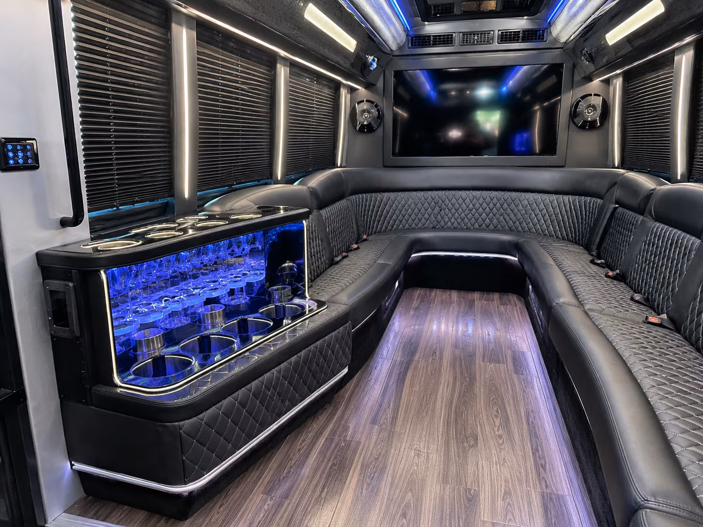 corona corporate party bus rental