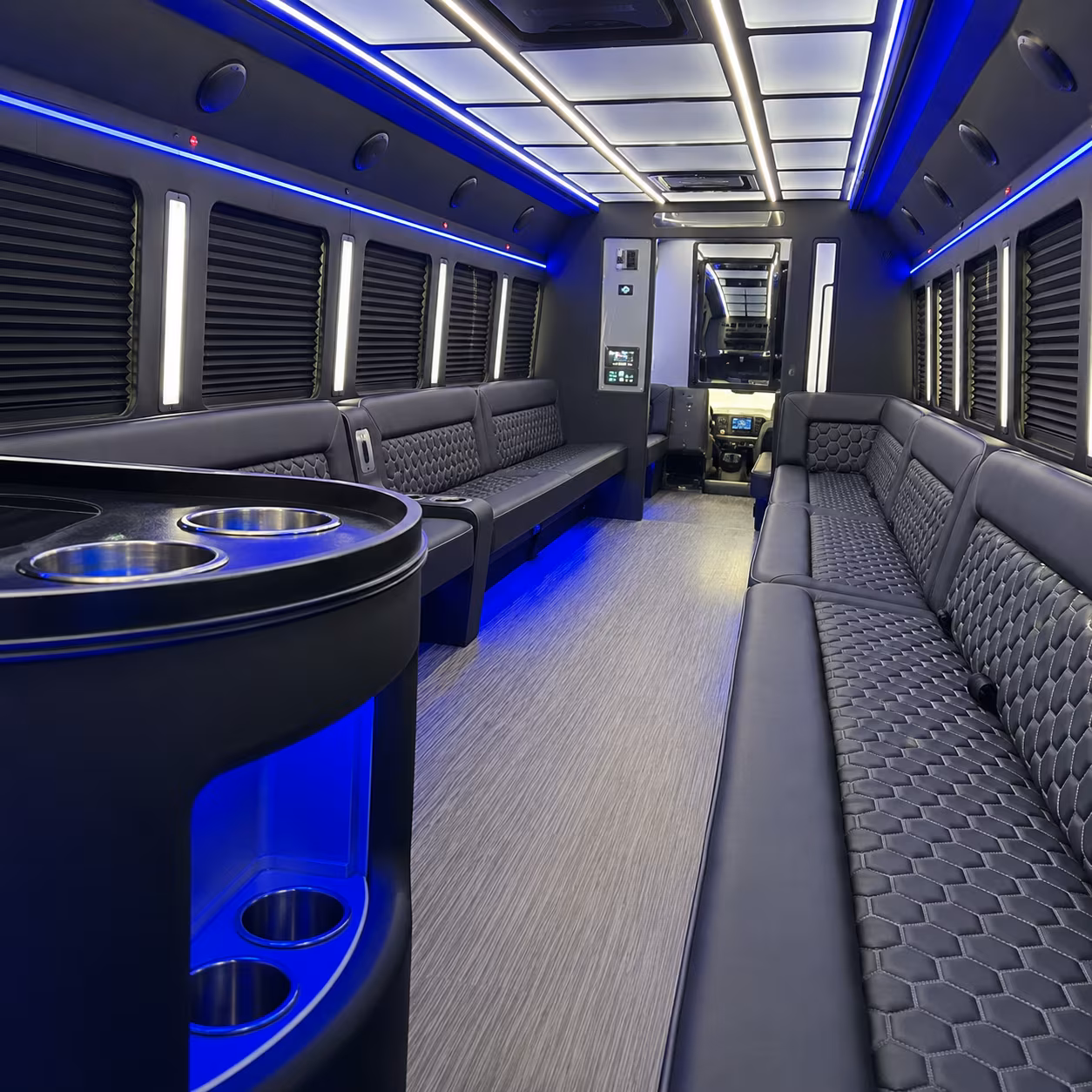 corona night town party bus rental