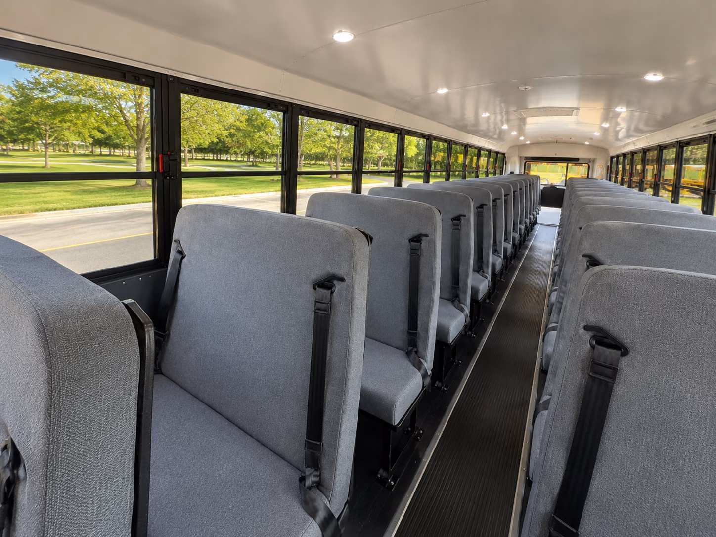 corona school bus inside